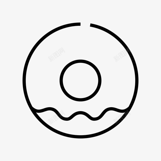 甜甜圈面包房食品图标svg_新图网 https://ixintu.com 甜甜圈 零食 面包房 食品 餐厅