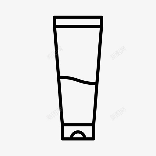 皮肤护理美容瓶子图标svg_新图网 https://ixintu.com 化妆品 奶油 润肤霜 瓶子 皮肤护理 美容