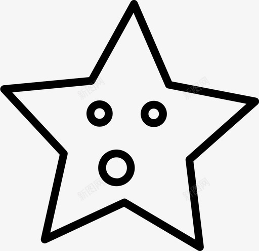 张嘴的脸表情符号笑脸图标svg_新图网 https://ixintu.com 张嘴的脸 星星表情符号 笑脸 表情符号
