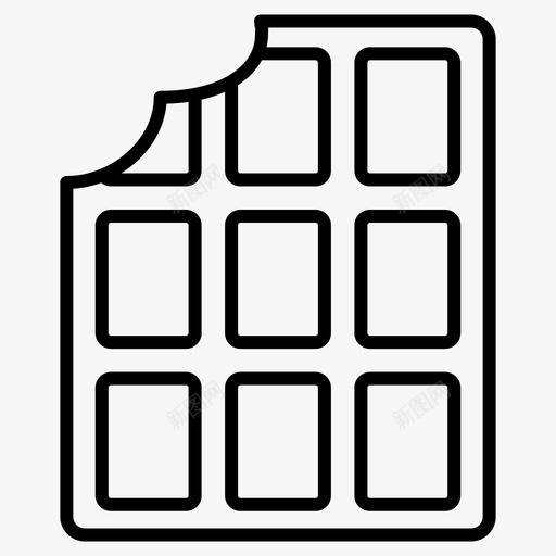 巧克力巧克力棒礼物图标svg_新图网 https://ixintu.com 巧克力 巧克力棒 甜食 礼物 稀食