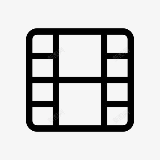 胶片胶片带基本用户界面收藏图标svg_新图网 https://ixintu.com 基本用户界面收藏 胶片 胶片带