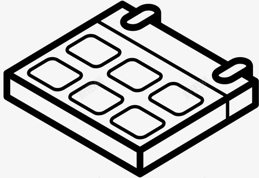 日历基本要素等距图标svg_新图网 https://ixintu.com 基本要素 日历 等距 要素iso大纲