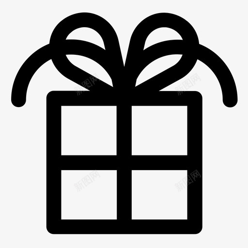 礼物庆祝赠品图标svg_新图网 https://ixintu.com 庆祝 礼物 赠品