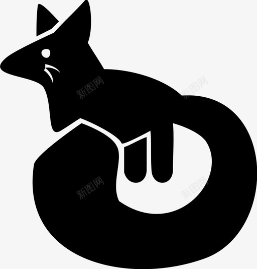 狐狸动物野生动物图标svg_新图网 https://ixintu.com 动物 狐狸 野生动物