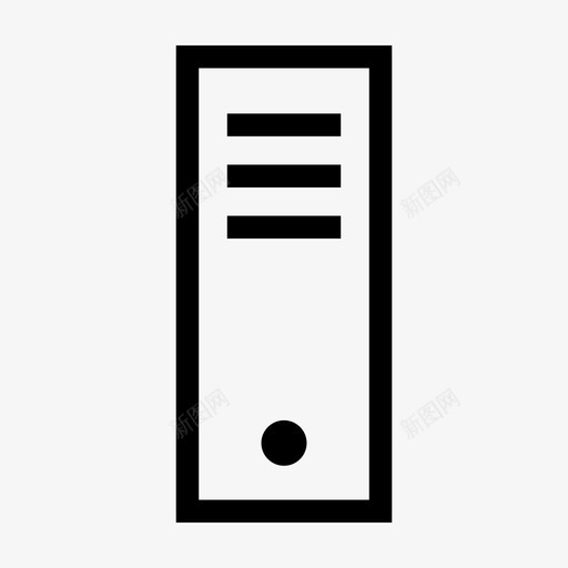 计算机塔cpu设备图标svg_新图网 https://ixintu.com cpu 工作站 服务器 计算机塔 设备