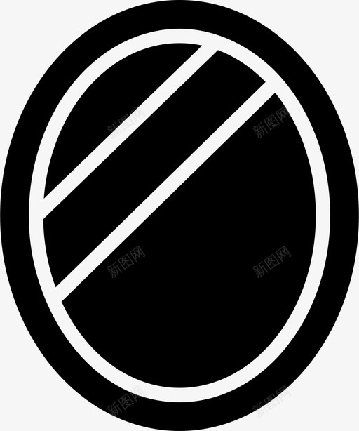 镜子固定装置家用图标svg_新图网 https://ixintu.com 固定装置 家用 房间 装饰家具家庭实心 镜子