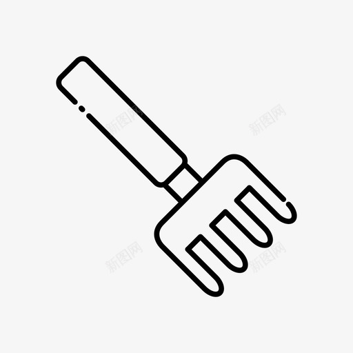 手叉农业园艺图标svg_新图网 https://ixintu.com 农业 园艺 园艺工具 工具 手叉
