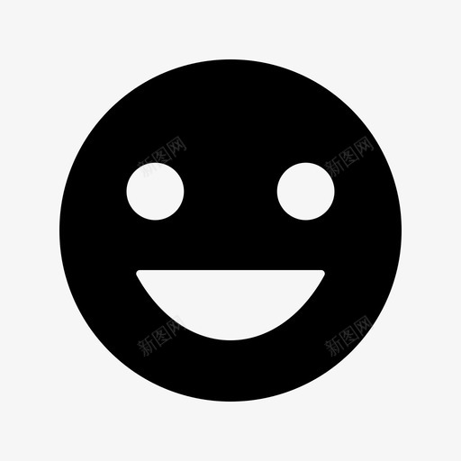 笑表情微笑图标svg_新图网 https://ixintu.com 微笑 笑 表情