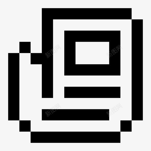 报纸博客订阅源图标svg_新图网 https://ixintu.com 像素 像素艺术必需品 博客 报纸 订阅源