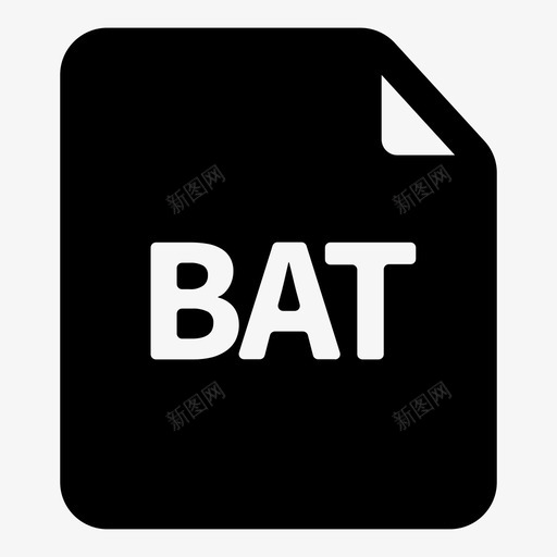 bat文件批处理命令图标svg_新图网 https://ixintu.com bat文件 shell 命令 批处理 提示 文件扩展名solid 语言