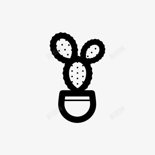 仙人掌装饰室内植物图标svg_新图网 https://ixintu.com 仙人掌 室内植物 肉质 装饰 雀巢3