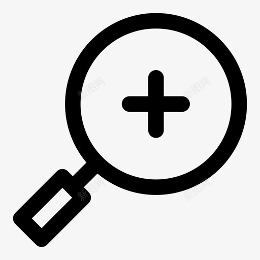 放大识别搜索图标svg_新图网 https://ixintu.com 搜索 放大 识别
