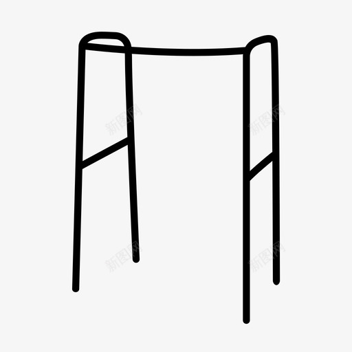 助行器伤者医疗工具图标svg_新图网 https://ixintu.com 伤者 助行器 医疗工具