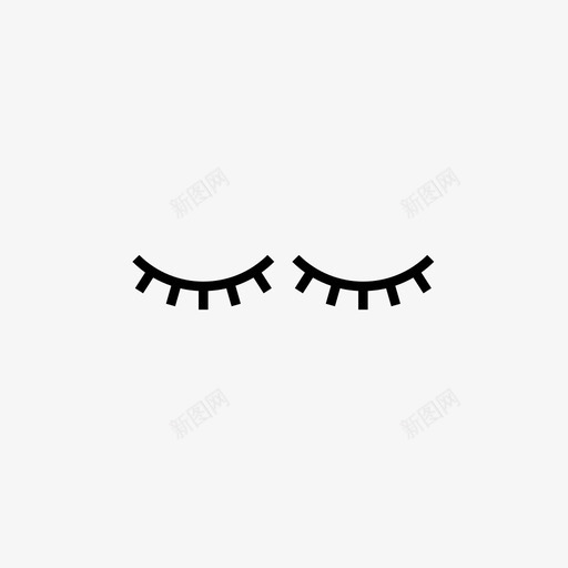 睡眠眼睛夜晚图标svg_新图网 https://ixintu.com spotify音乐播放列表 夜晚 放松 柔和 眼睛 睡眠