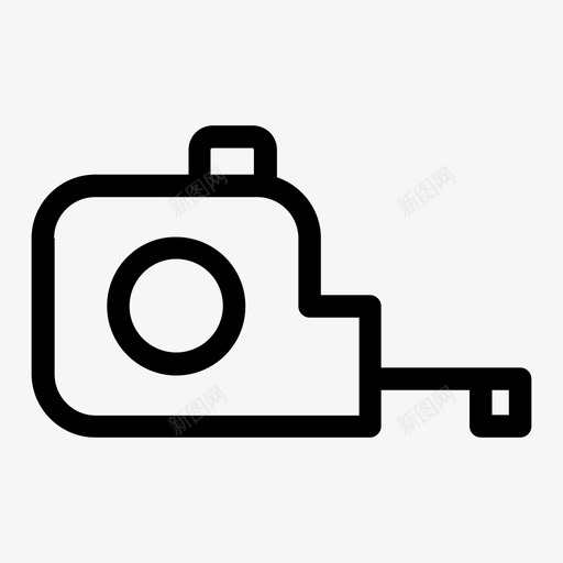 卷尺结构测量图标svg_新图网 https://ixintu.com 卷尺 测量 结构