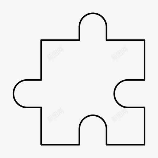拼图游戏形状图标svg_新图网 https://ixintu.com 形状 拼图 游戏 玩具