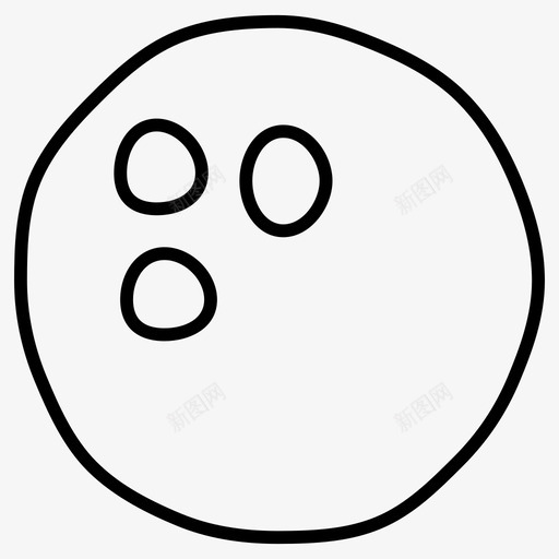 保龄球手绘体育涂鸦图标svg_新图网 https://ixintu.com 体育涂鸦 保龄球 手绘