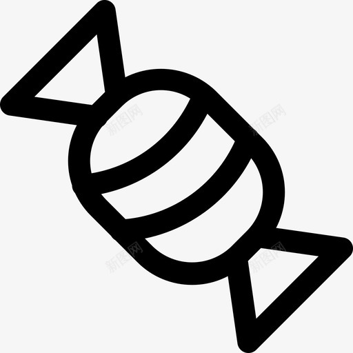 糖果包装太妃糖图标svg_新图网 https://ixintu.com 包装 圣诞系列图标 太妃糖 糖果