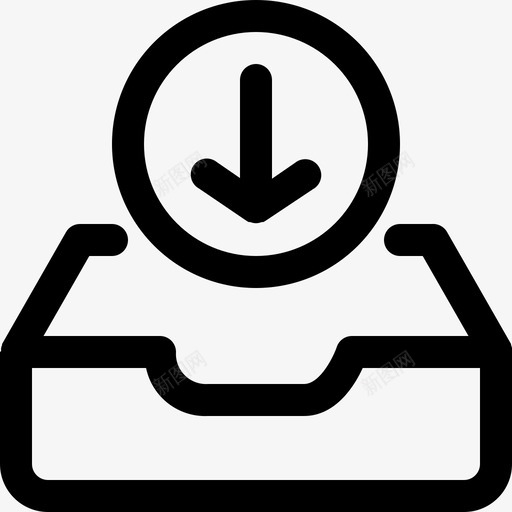 到驱动器文档文件图标svg_新图网 https://ixintu.com 下载到驱动器 导入 文件 文件管理大纲 文档