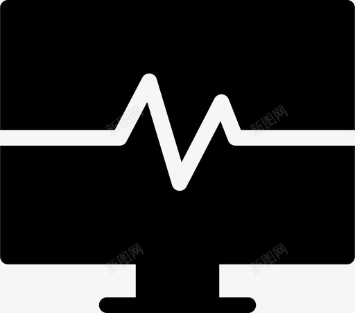 心电图心脏病健康图标svg_新图网 https://ixintu.com 健康 心电图 心脏 心脏病 心跳