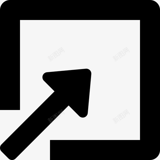 最大化窗口箭头拖动图标svg_新图网 https://ixintu.com 拉伸 拖动 放大 最大化窗口 箭头 箭头实心图标