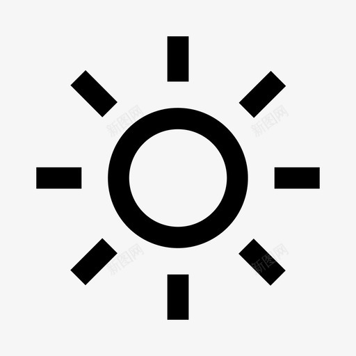 亮度光线阳光图标svg_新图网 https://ixintu.com 亮度 光线 阳光