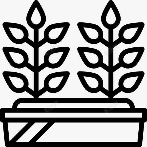 花坛园艺植物图标svg_新图网 https://ixintu.com 园艺 园艺大纲 植物 花坛