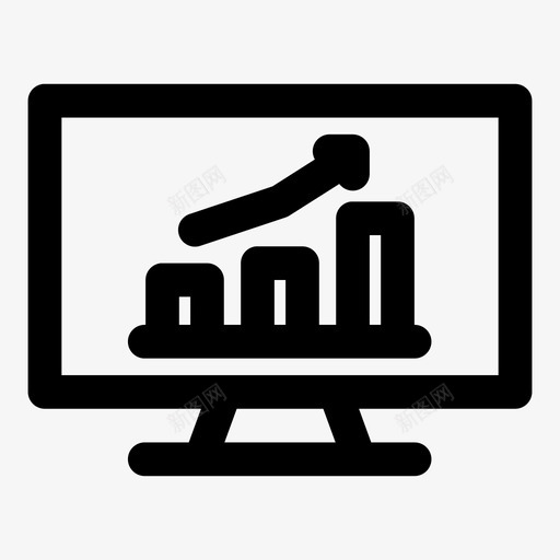 计算机统计图形监视器图标svg_新图网 https://ixintu.com 图形 监视器 计算机统计 趋势