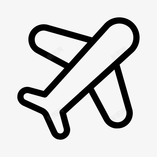 飞行飞机商务图标svg_新图网 https://ixintu.com 商务 飞机 飞行