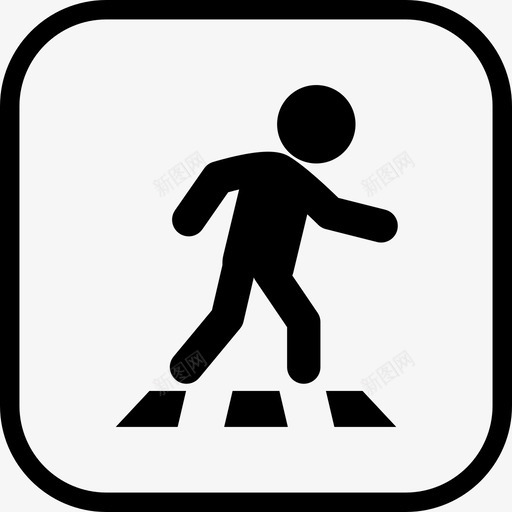 道路交叉口人员指示图标svg_新图网 https://ixintu.com 人员 指示 道路交叉口