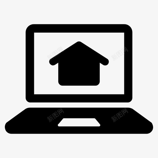 房屋租赁房屋贷款笔记本电脑图标svg_新图网 https://ixintu.com 房产 房地产2套 房屋租赁 房屋贷款 笔记本电脑