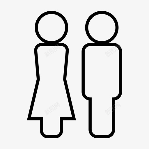 家庭夫妻未婚夫图标svg_新图网 https://ixintu.com 夫妻 婚礼 家庭 未婚夫