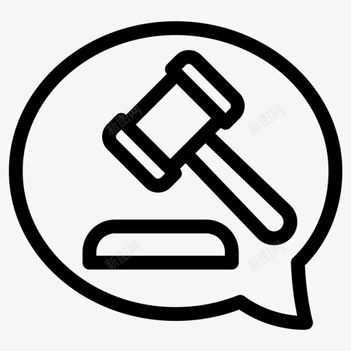判决法官陪审团图标svg_新图网 https://ixintu.com 判决 司法 法官 法律 社会公正 陪审团