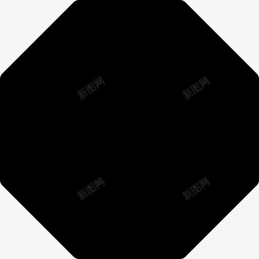 八角形多边形形状图标svg_新图网 https://ixintu.com 八角形 多边形 形状 形状实体图标