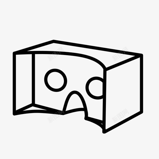 vr纸板谷歌纸板耳机图标svg_新图网 https://ixintu.com vr纸板 沉浸式 耳机 虚拟现实 虚拟现实虚拟现实 谷歌纸板