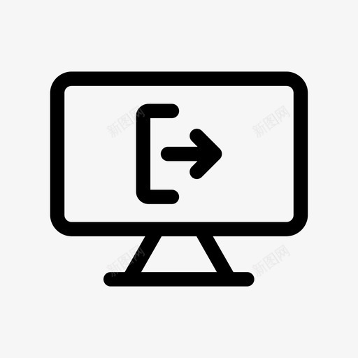 注销计算机退出发送图标svg_新图网 https://ixintu.com 发送 注销 注销计算机 退出
