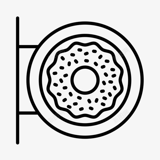 甜甜圈店早餐甜甜圈图标svg_新图网 https://ixintu.com 商店 早餐 甜甜圈 甜甜圈店 糕点 食品