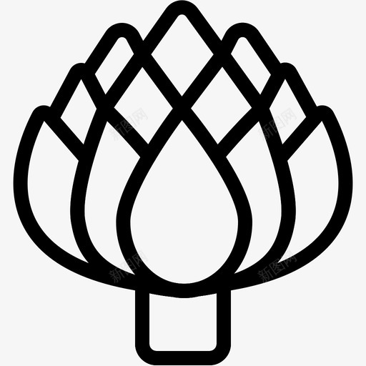 朝鲜蓟健康有机图标svg_新图网 https://ixintu.com 健康 有机 朝鲜蓟 素食 蔬菜 蔬菜系列