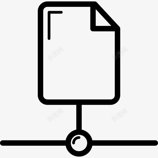 文件连接到网络接口通用图标网络svg_新图网 https://ixintu.com 接口 文件连接到网络 通用图标网络