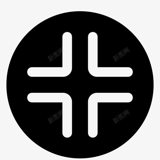 最小化按钮交叉图标svg_新图网 https://ixintu.com 交叉 小 按钮 最小化