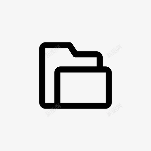 文件夹像素完美线条图标svg_新图网 https://ixintu.com 像素完美线条 文件夹