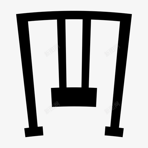 秋千游乐场儿童图标svg_新图网 https://ixintu.com 儿童 公园 操场 游乐场 秋千