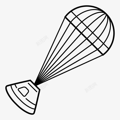 返回舱大气层火图标svg_新图网 https://ixintu.com 大气层 宇宙飞船科学 火 空间 返回舱 速度 重力 降落伞