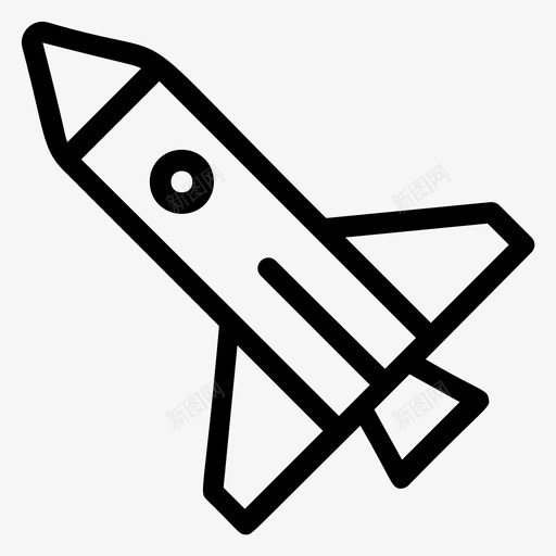 加速推进开发图标svg_新图网 https://ixintu.com 加速 启动 开发 开发用户界面线图标 推进 火箭 网页设计