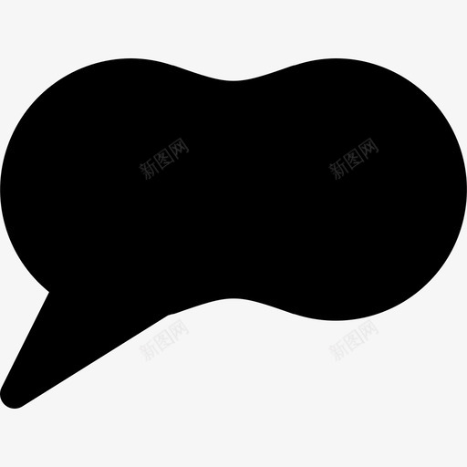 语音气球通知聊天框通信图标svg_新图网 https://ixintu.com 消息 社交 聊天框 语音气泡 语音气泡实心图标 语音气球通知 通信