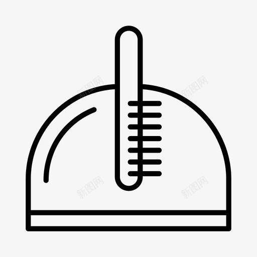 簸箕扫帚清洁图标svg_新图网 https://ixintu.com 家务 扫帚 清洁 簸箕 除尘