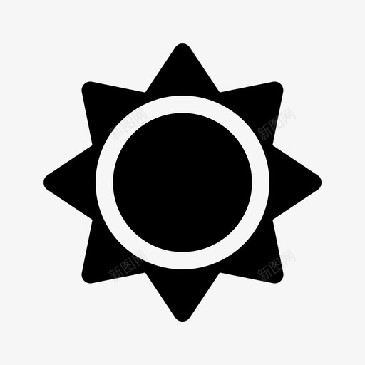 太阳明亮光亮图标svg_新图网 https://ixintu.com 主人 光亮 太阳 早晨 明亮 月亮