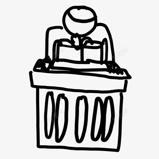 法官法院手绘图标svg_新图网 https://ixintu.com 手绘 法官 法律 法律和法律 法院