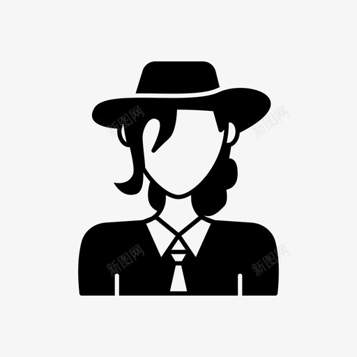戴帽子的女人化身衬衫图标svg_新图网 https://ixintu.com 化身 化身女人 戴帽子的女人 游客 衬衫