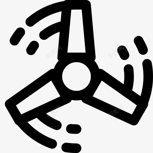 fidgetspinner机械图标svg_新图网 https://ixintu.com fidgetspinner fidgetspinner线图标 机械 流行 潮流 设计